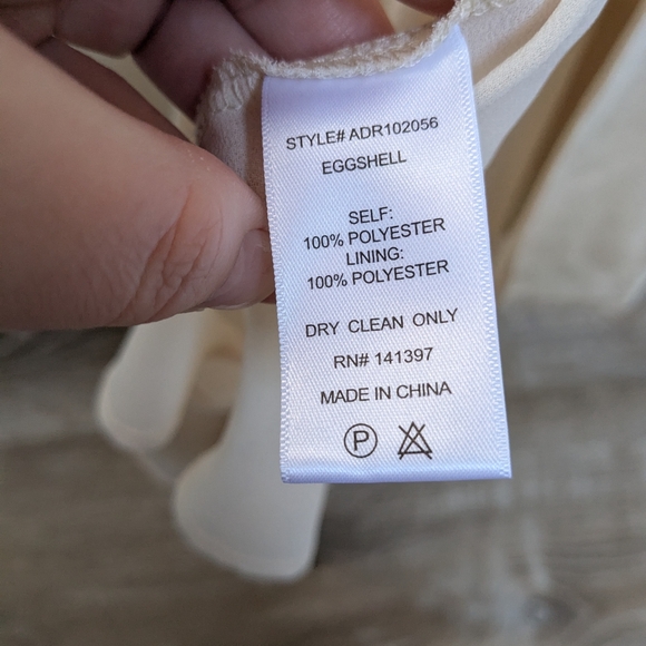 NWT ASTR The Label Cream Satin Formal Slip Dress Midi To Maxi Length Size XL - Picture 13 of 16